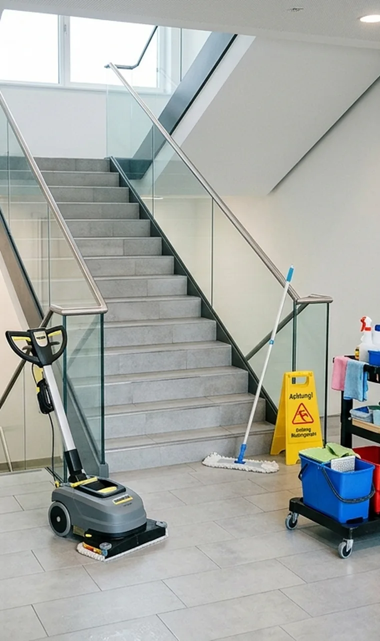 Treppenhausreinigung im Objekt